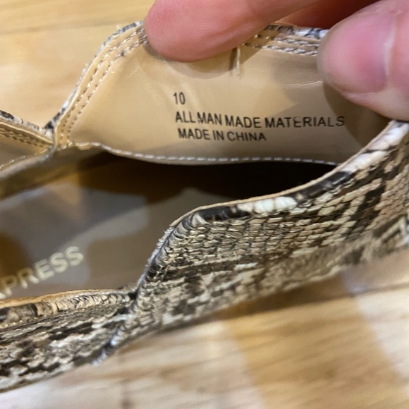 Express Faux Snake Booties - Picture 2 of 8